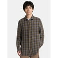 thumbnail image 1 of No Boundaries Men's & Big Men's Long Sleeve Textured Shirt , Sizes XS-5XL, 1 of 5