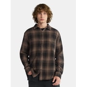 No Boundaries Men's & Big Men's Long Sleeve Textured Shirt , Sizes XS-5XL