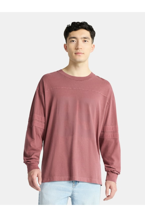 Varsity Tee with Long Sleeves, Men's & Big Men's