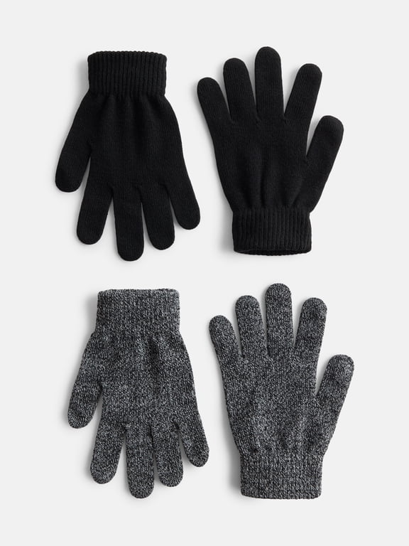 Women's Marled Knit Gloves, 2 Pack
