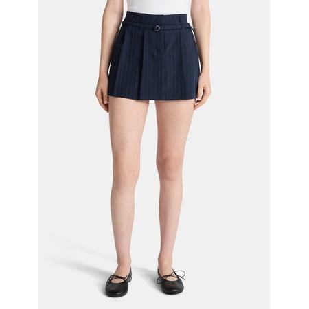 No Boundaries Pleated Mini Skirt, Women's