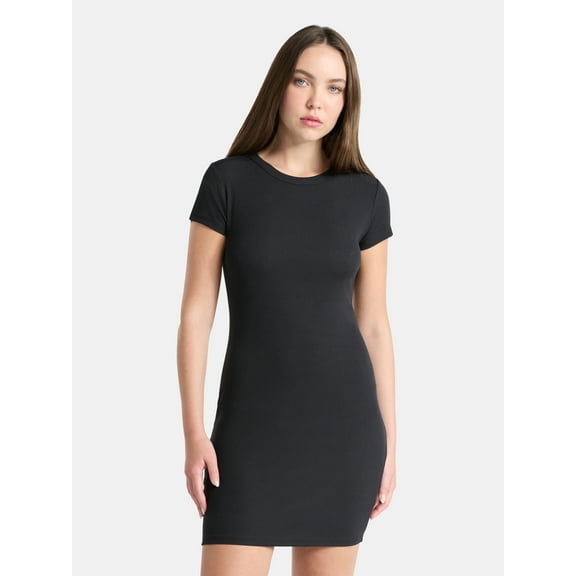 No Boundaries Ribbed Mini Dress, Women’s