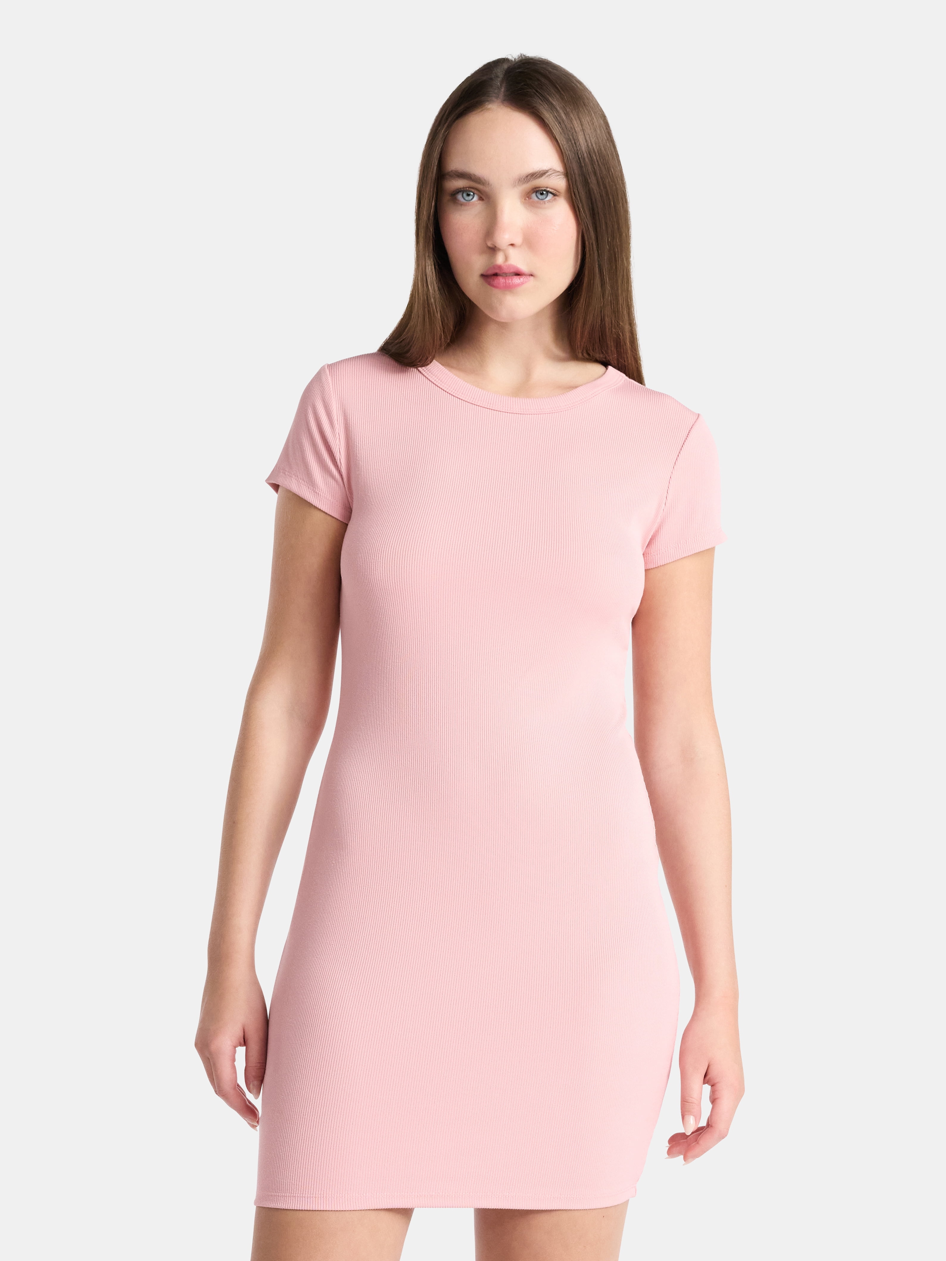 No Boundaries Ribbed Mini Dress, Women’s
