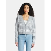No Boundaries Button-Front Cardigan, Women's Sizes XXS-XXL
