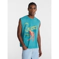 thumbnail image 1 of No Boundaries Boxy Fit Heavyweight Graphic Muscle Tank Top, Men's XS-5XL, 1 of 5