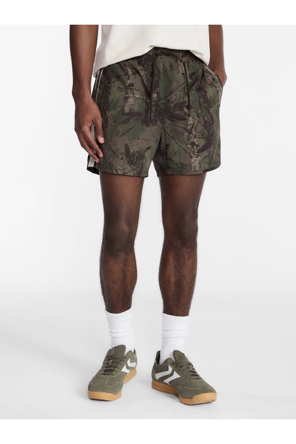 Nylon Track Shorts, 6" Inseam, Men's XS-5XL