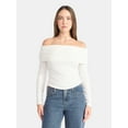 thumbnail image 1 of No Boundaries Off The Shoulder Top with Long Sleeves, Women’s, 1 of 5