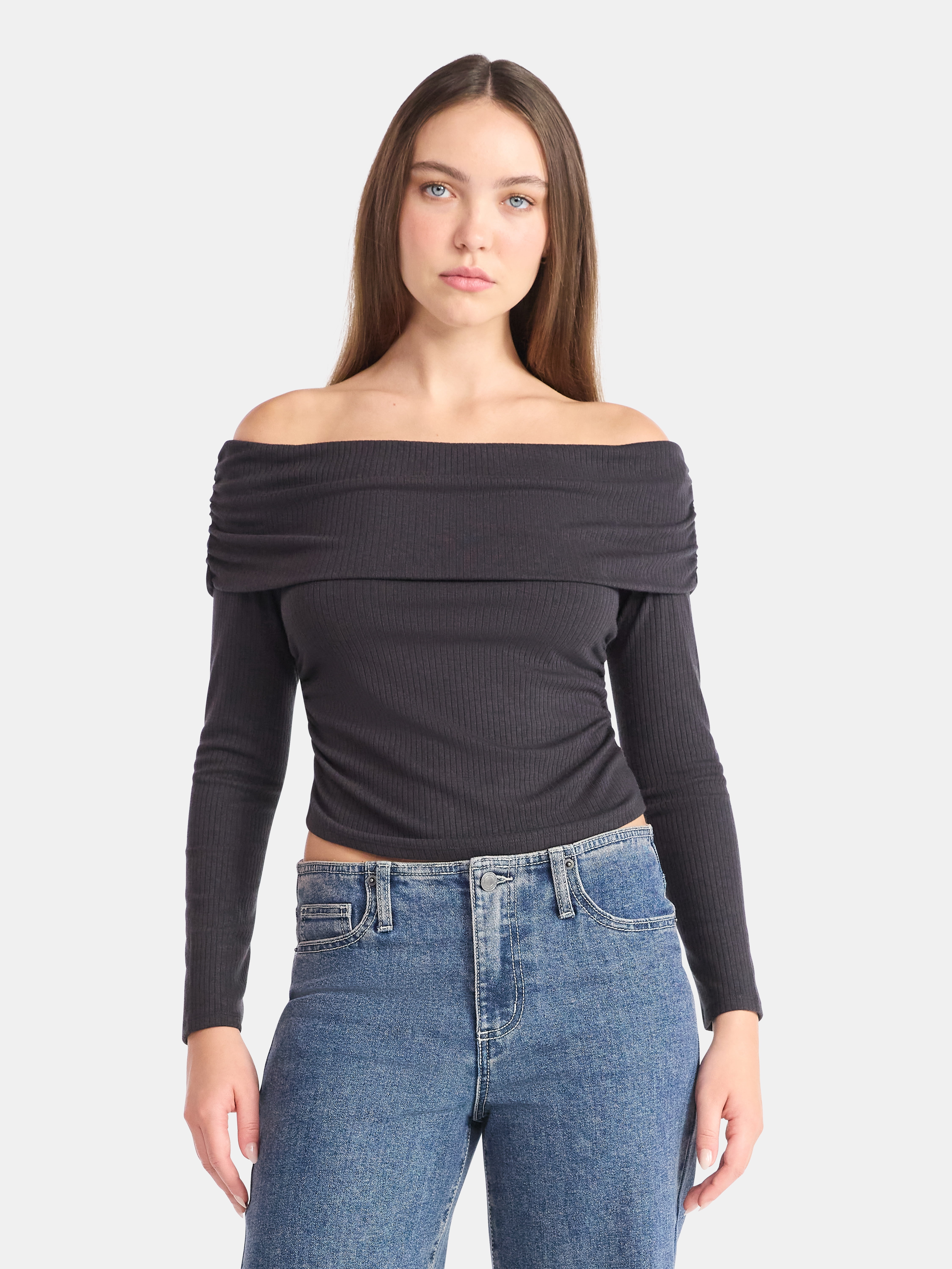 Off The Shoulder Top with Long Sleeves, Women’s