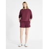 No Boundaries Fleece Oversized Sweatshirt with Lon