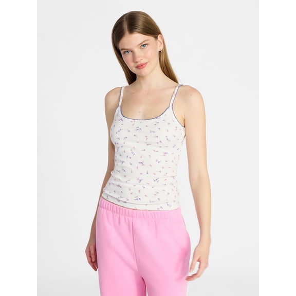 No Boundaries Pointelle Tank Top, Women's XXS-XXL