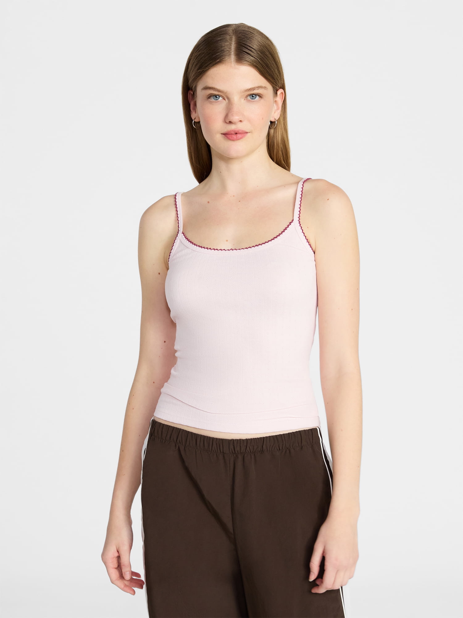 No Boundaries Pointelle Tank Top, Women's XXS-XXL - Walmart.com