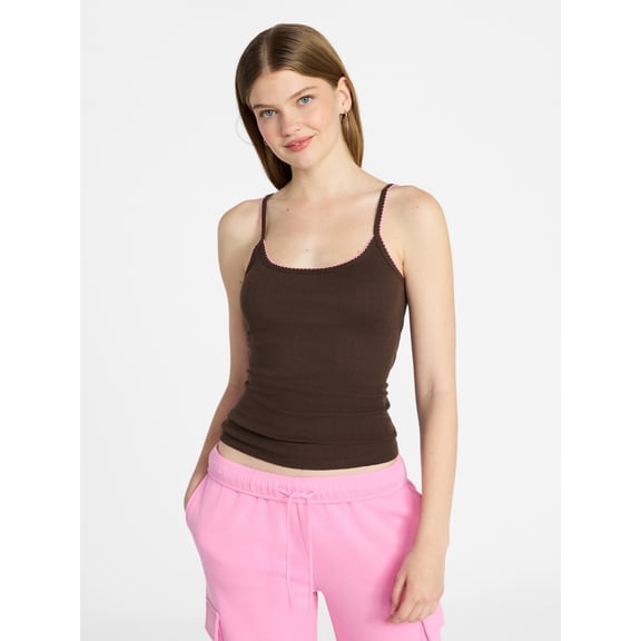 No Boundaries Pointelle Tank Top, Women's XXS-XXL