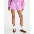 thumbnail image 1 of No Boundaries Plush Bungee Cord Shorts, Women's, 1 of 5