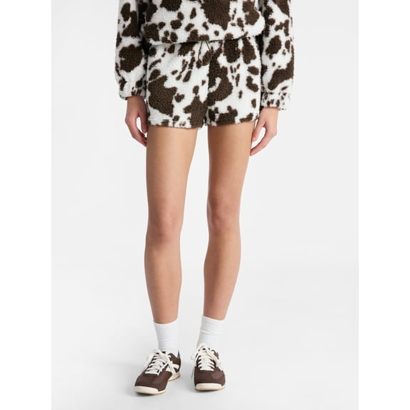 No Boundaries Plush Bungee Cord Shorts, Women's