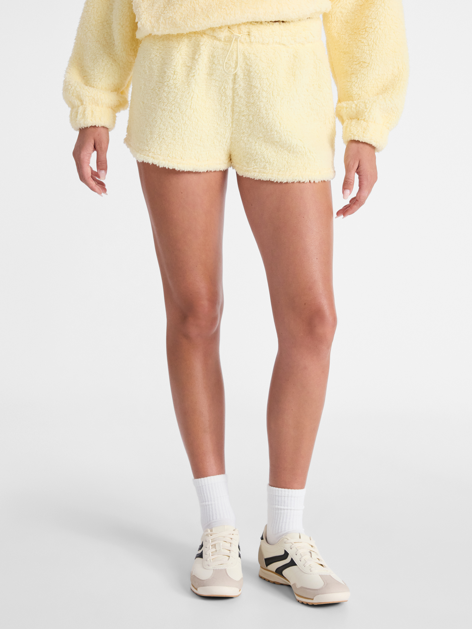 No Boundaries Plush Bungee Cord Shorts, Women's Sizes XXS-XXL