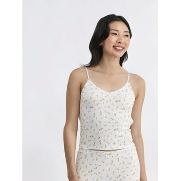 No Boundaries Pointelle Sleep Cami, Women’s and Women’s Plus