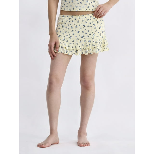 No Boundaries Pointelle Sleep Skort, Women’s, Sizes XS to XXL