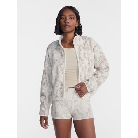 No Boundaries Polar Fleece Zip Up Jacket, Women’s and Women's Plus XXS-4X