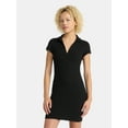 thumbnail image 1 of No Boundaries Ribbed Polo Mini Dress, Women’s, 1 of 1