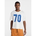 thumbnail image 1 of No Boundaries Pride Boxy Fit Cropped Tee with Short Sleeves, Men's Sizes XS-5XL, 1 of 5