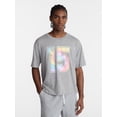 thumbnail image 1 of No Boundaries Pride Boxy Fit Cropped Tee with Short Sleeves, Men's Sizes XS-5XL, 1 of 5