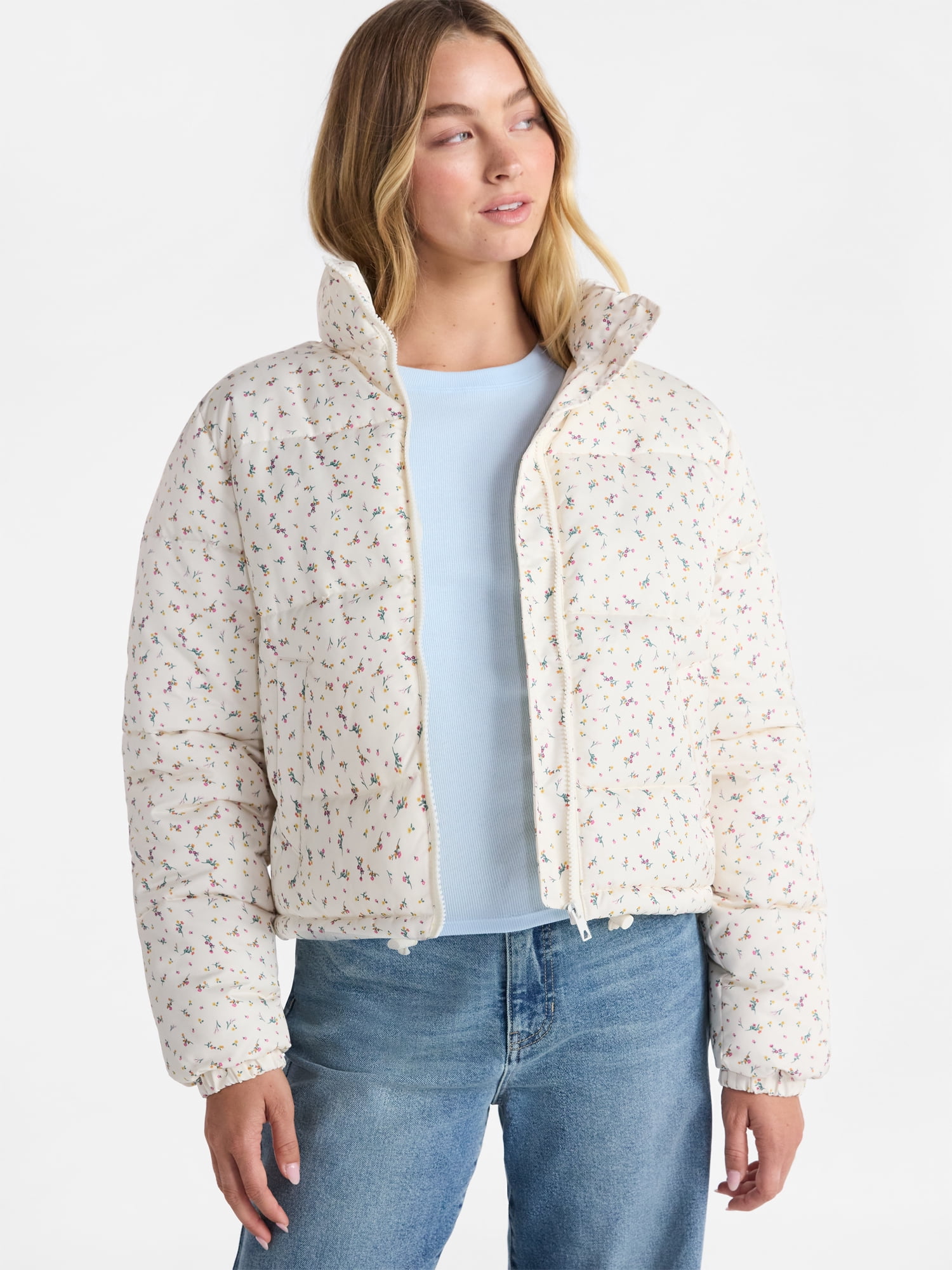 No Boundaries Puffer Jacket, Women's