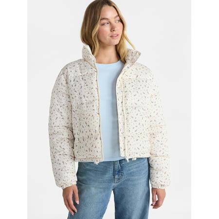No Boundaries Puffer Jacket, Women's