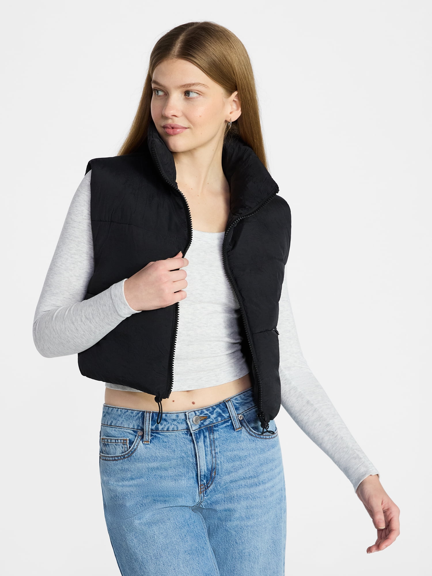 No Boundaries, Puffer Vest, 2XL/3XL, Black