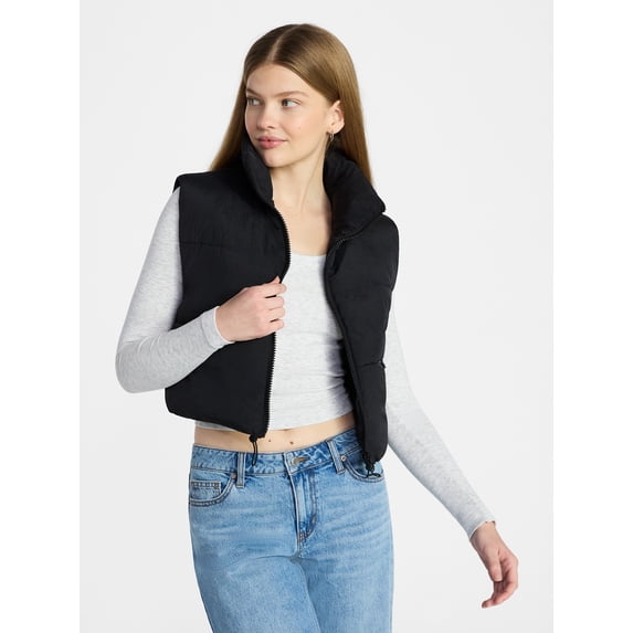 No Boundaries, Puffer Vest, 2XL/3XL, Black