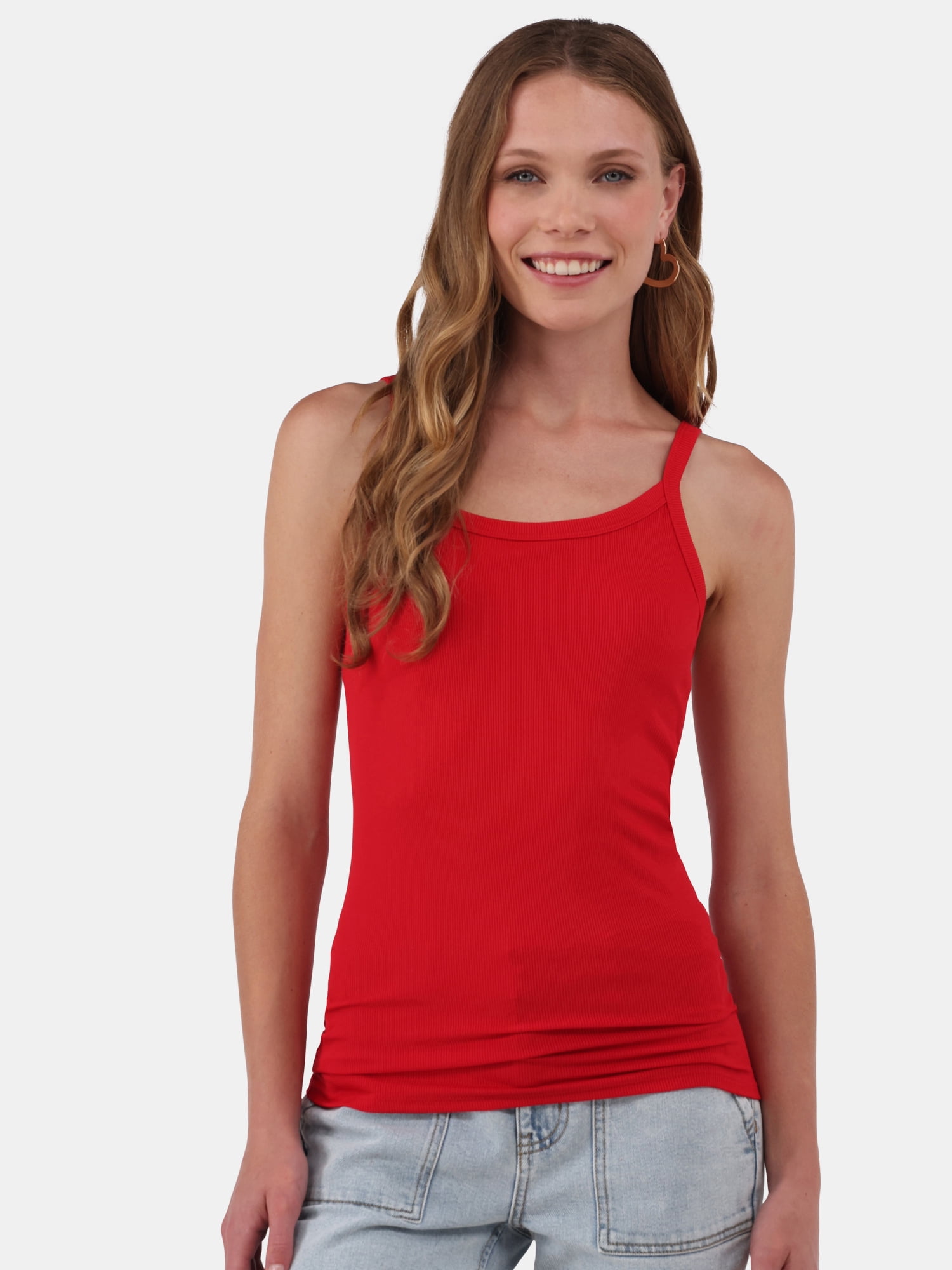 No Boundaries Ribbed Cami Top, Women's XXS-XXL