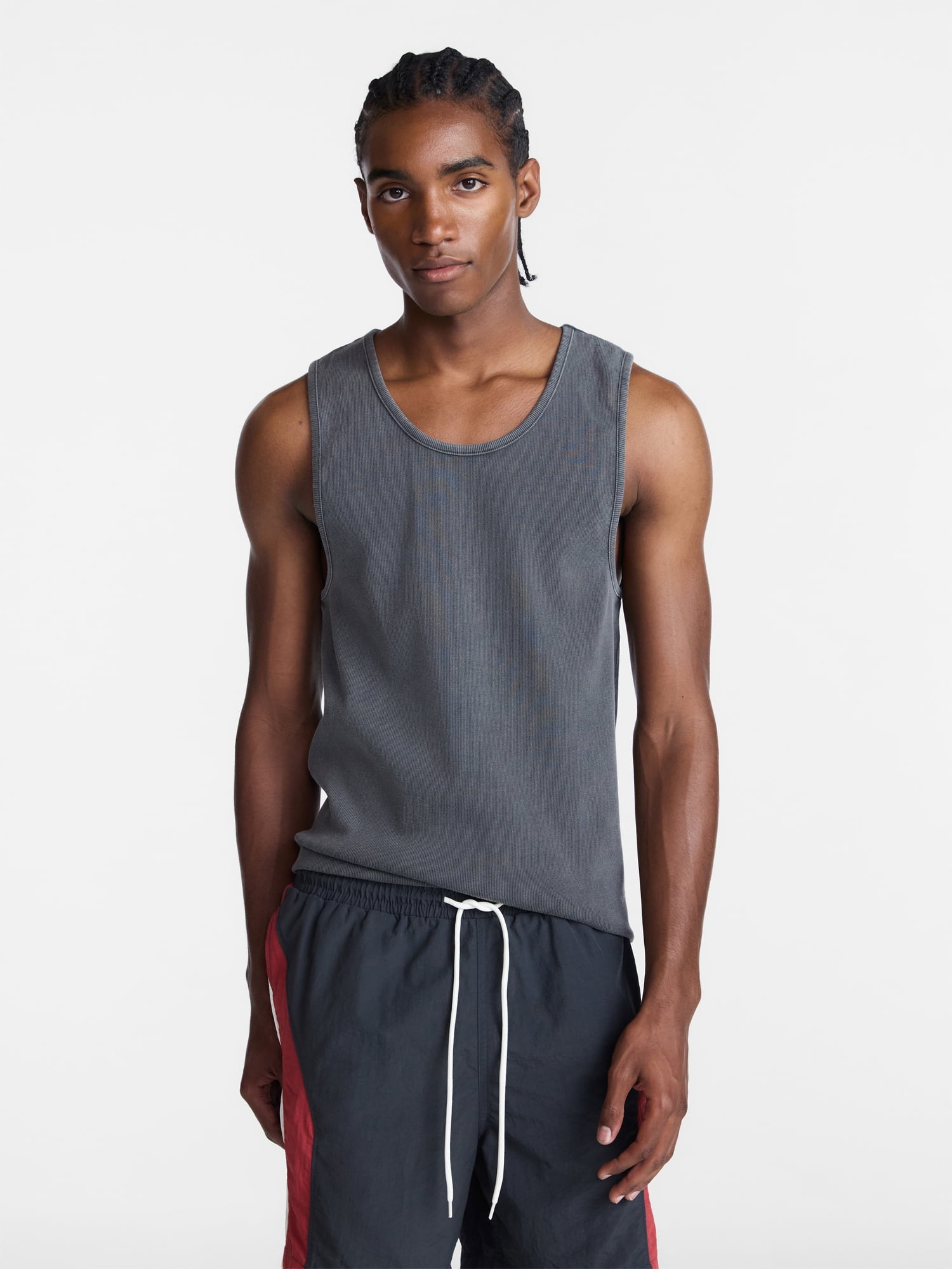 No Boundaries Ribbed Tank Top, Men's XS-5XL - Walmart.com