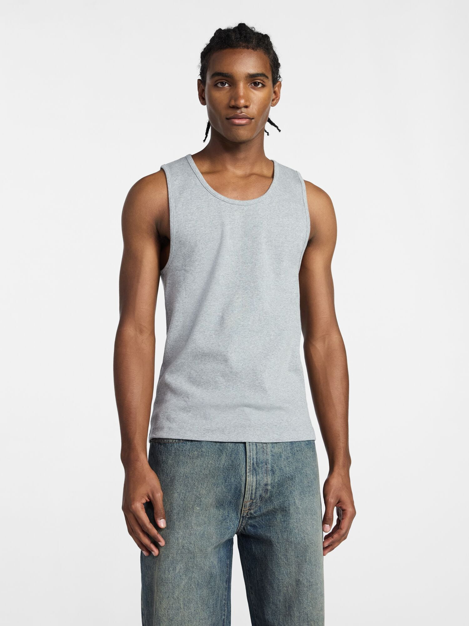 No Boundaries Ribbed Tank Top, Men's XS-5XL