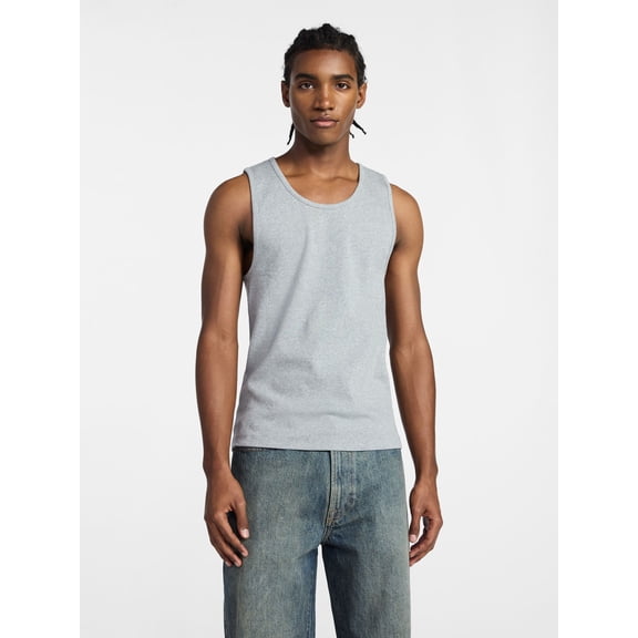 No Boundaries Ribbed Tank Top, Men's XS-5XL