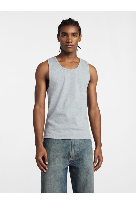 Ribbed Tank Top, Men's XS-5XL