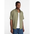 thumbnail image 1 of No Boundaries Boxy Fit Ripstop Shirt with Short Sleeves, Men's XS-5XL, 1 of 6