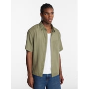 Boxy Fit Ripstop Shirt with Short Sleeves, Men's XS-5XL