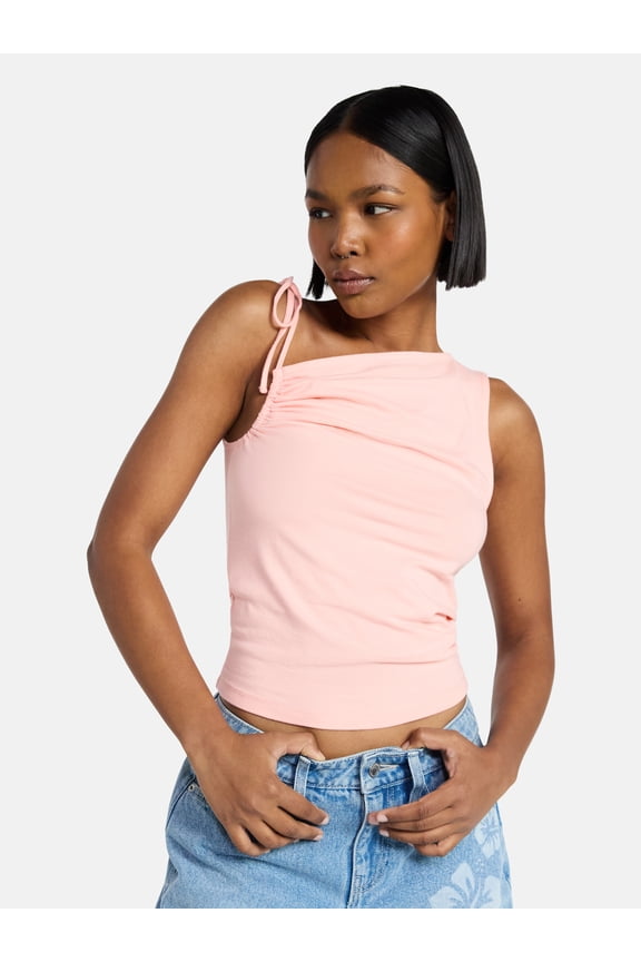 One Shoulder Ruched Top, Women’s XXS-XXL