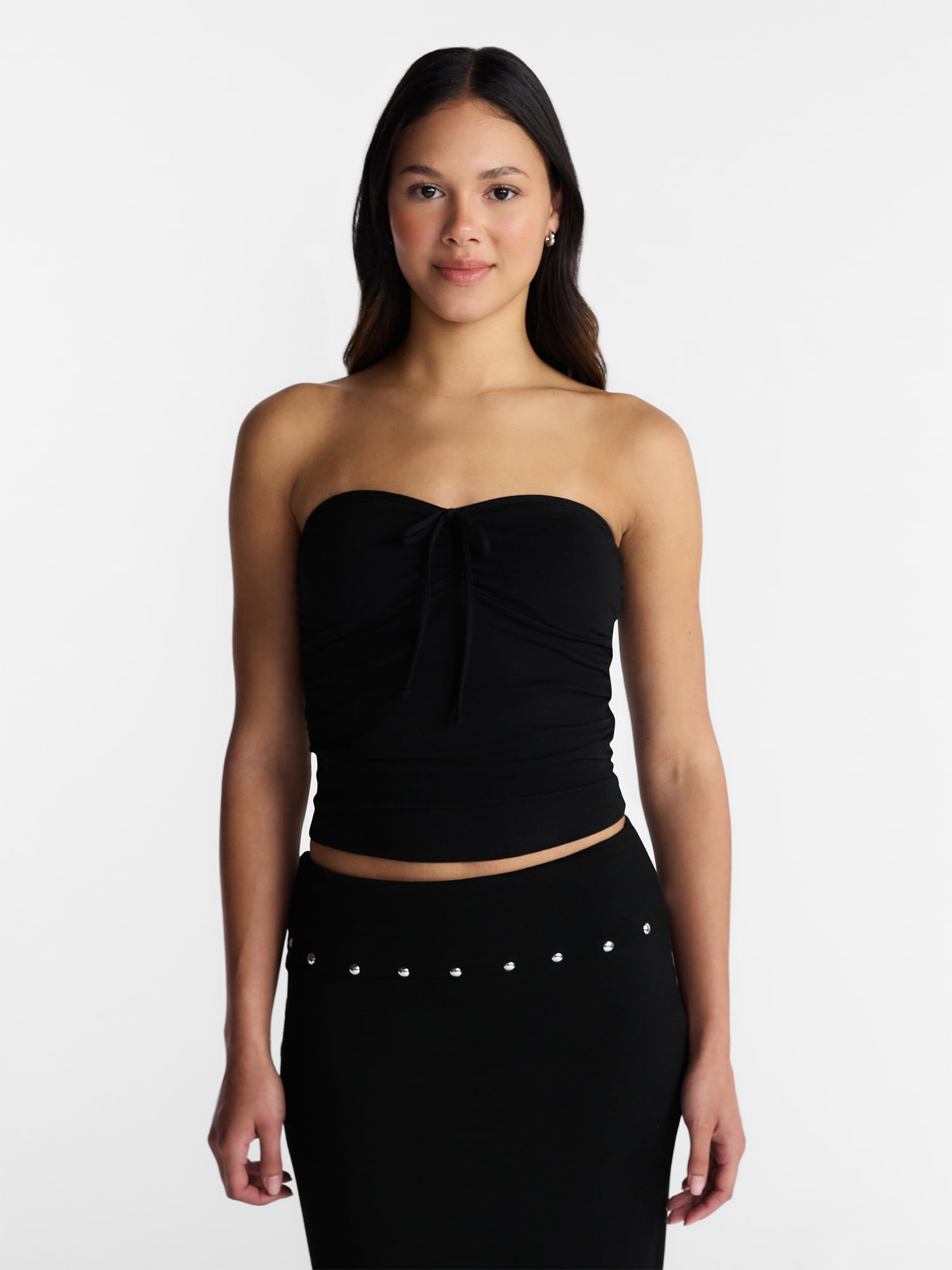 No Boundaries Ruched Tube Top, Women’s XXS-XXL