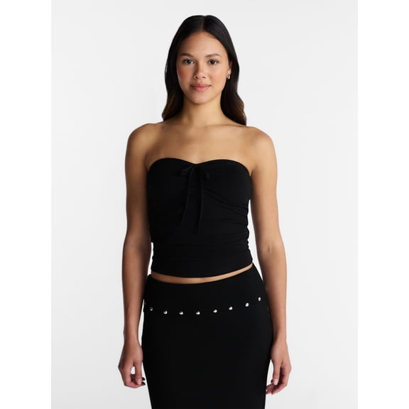 No Boundaries Ruched Tube Top, Women’s XXS-XXL