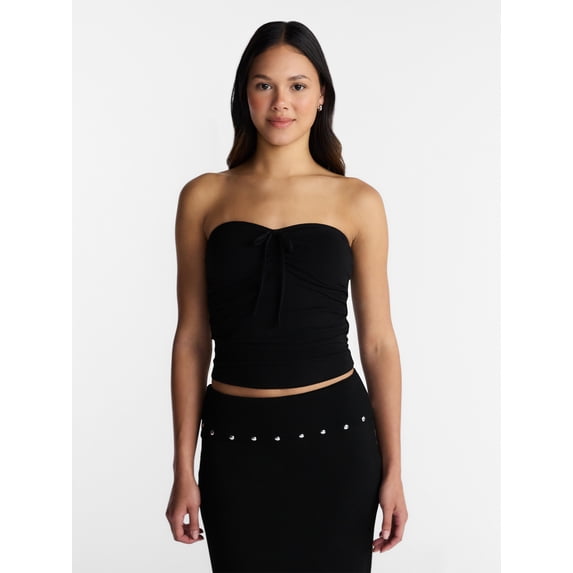 No Boundaries Ruched Tube Top, Women’s XXS-XXL