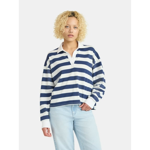 No Boundaries Rugby Polo Top, Women's