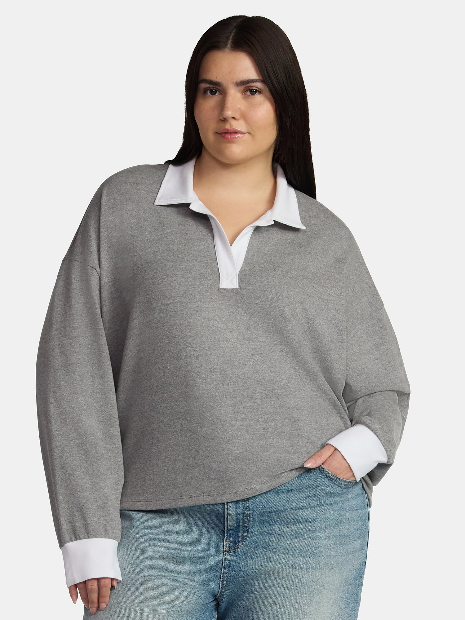 No Boundaries Rugby Polo Top, Women's