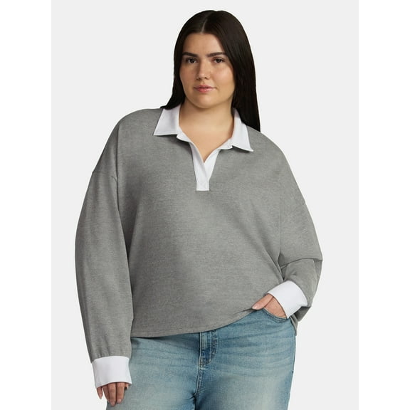 No Boundaries Rugby Polo Top, Women's