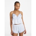 thumbnail image 1 of No Boundaries Satin Cami and Shorts Sleep Set, 2-Piece, Women's XS-XXL, 1 of 5