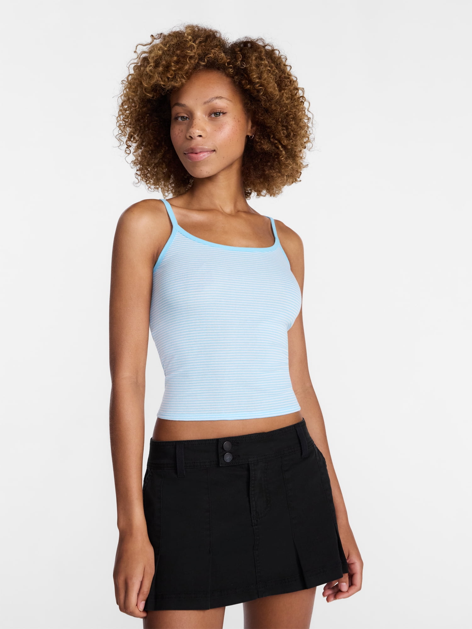 No Boundaries Scoop Neck Cami Top, Women's XXS-XXL