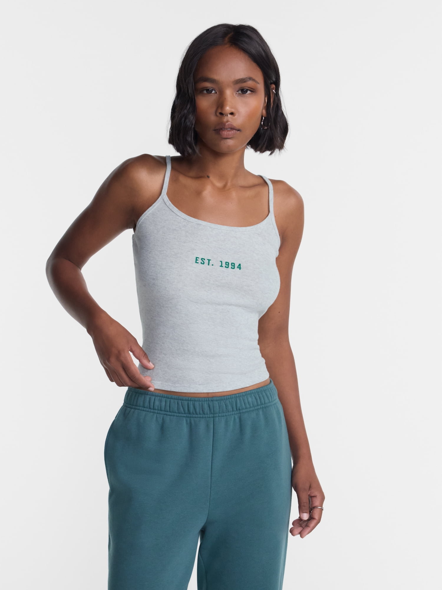 No Boundaries Scoop Neck Cami Top, Women's XXS-XXL - Walmart.com