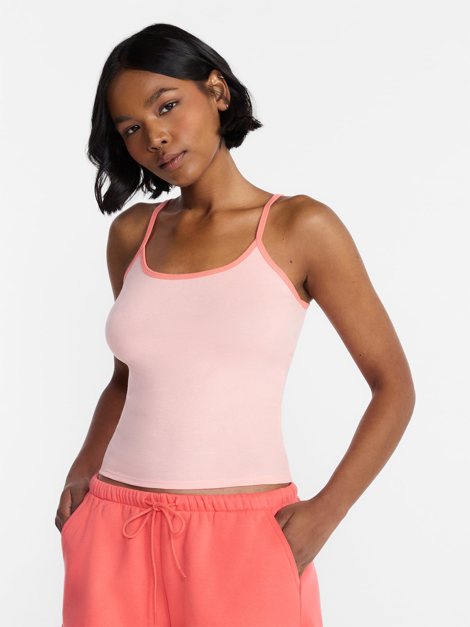 No Boundaries Scoop Neck Cami Top, Women's XXS-XXL - Walmart.com