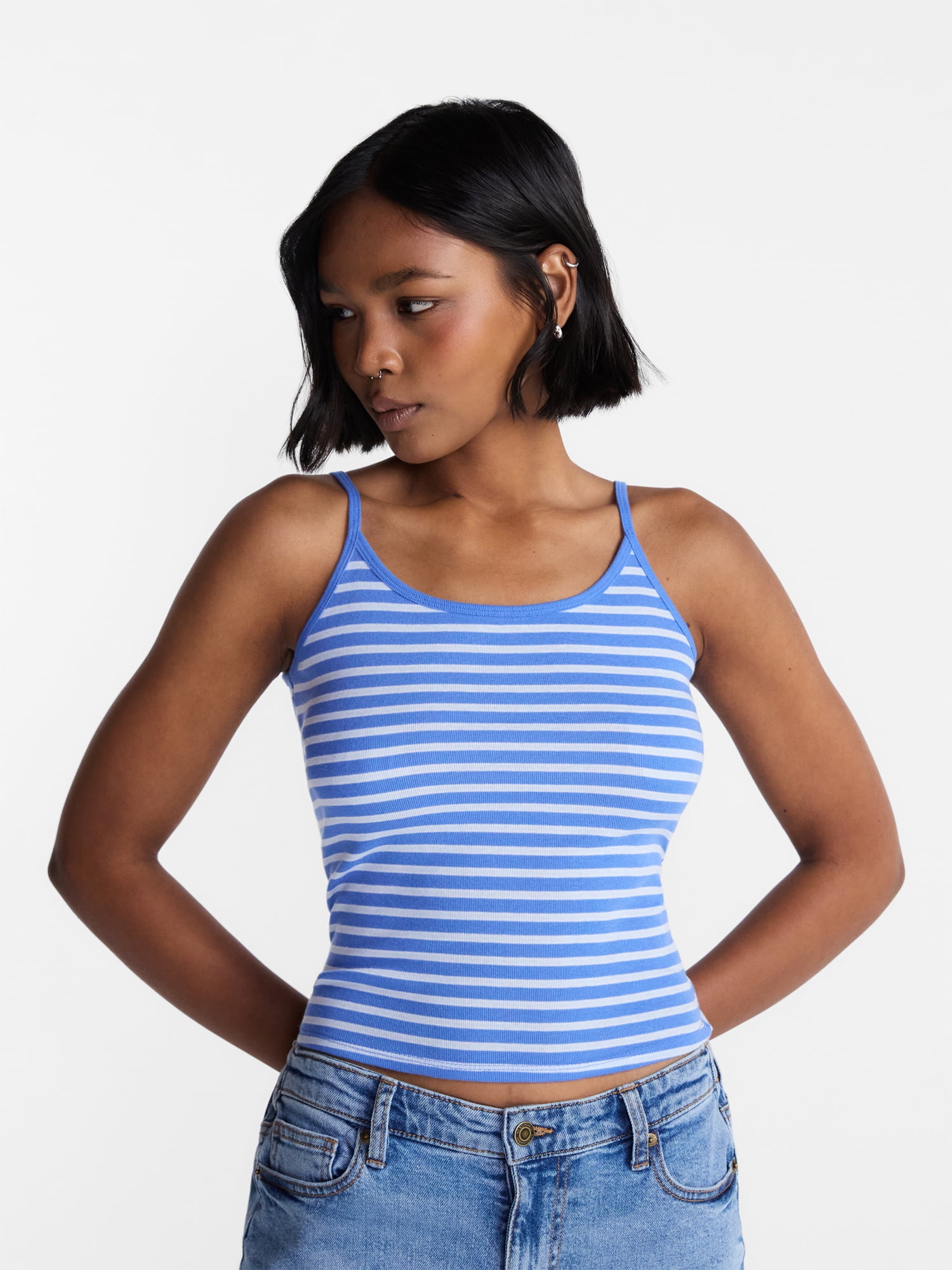 No Boundaries Scoop Neck Cami Top, Women's XXS-XXL