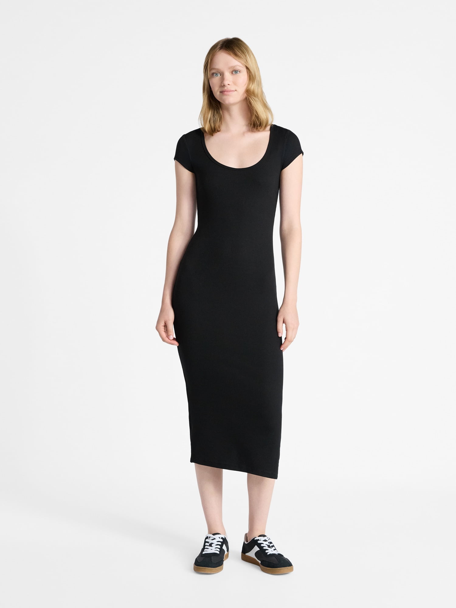 NB Soft Knit Scoop Midi Dress – Effortless Everyday Style