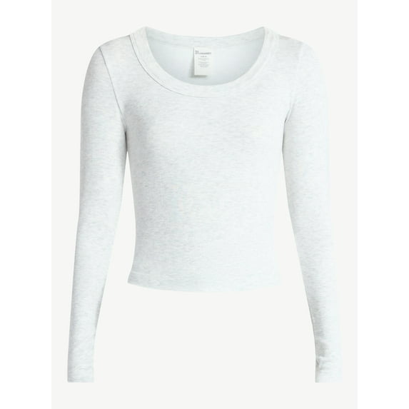 No Boundaries Scoop Neck Seamless Tee, Women's